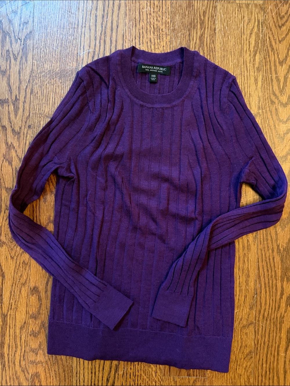 Banana Republic Ribbed merino wool Crewneck Sweater